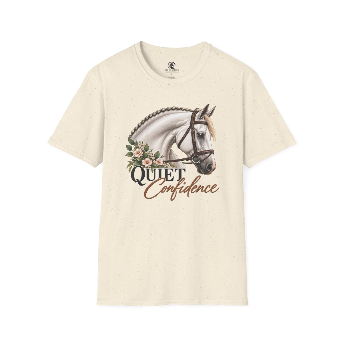 Quiet Confidence White Horse T-Shirt