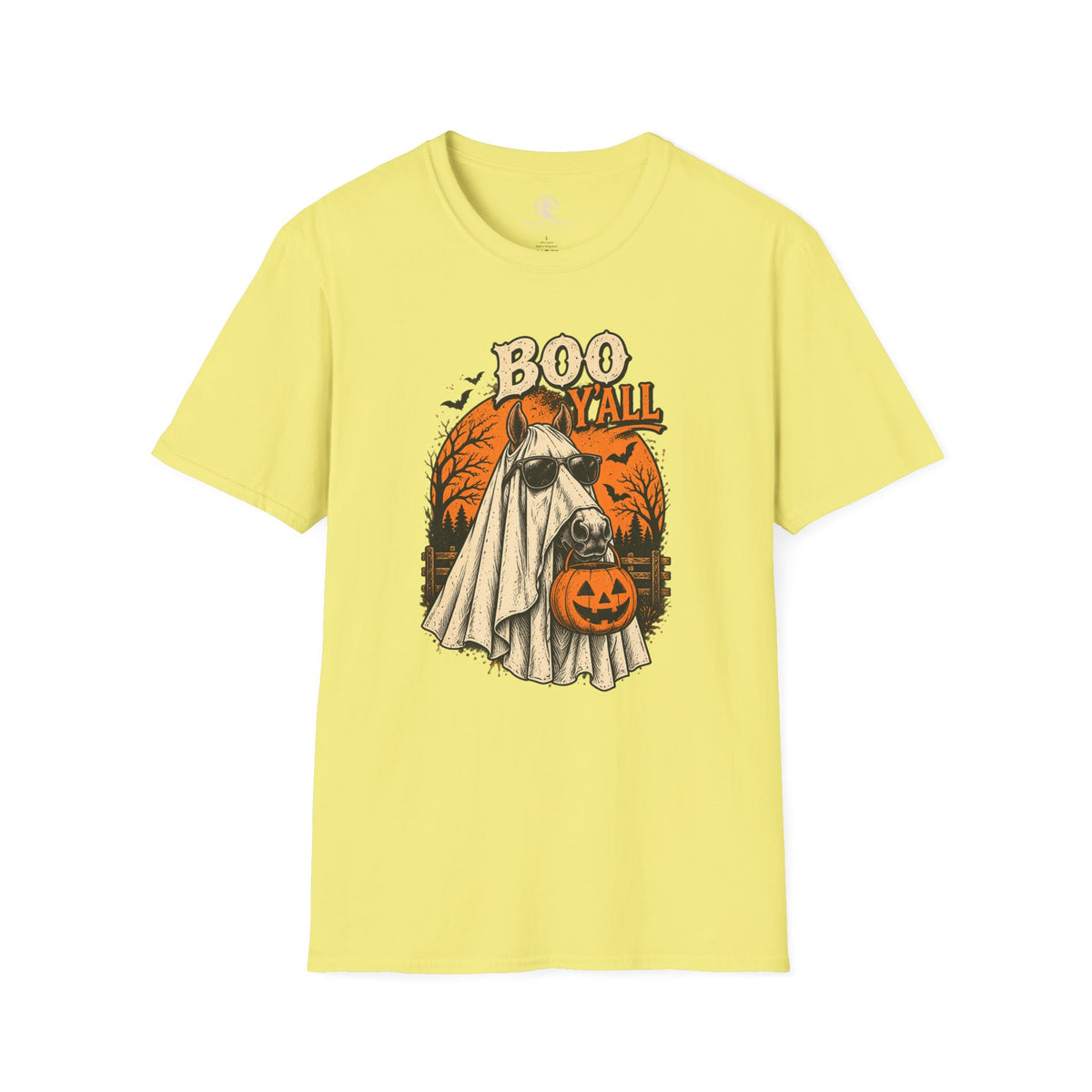 Boo Y'all Ghost Horse Halloween T-Shirt