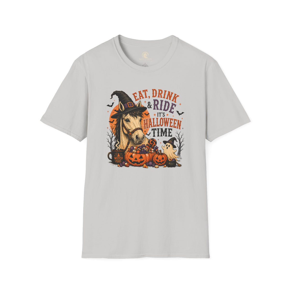 Eat Drink And Ride Halloween Horse T-Shirt