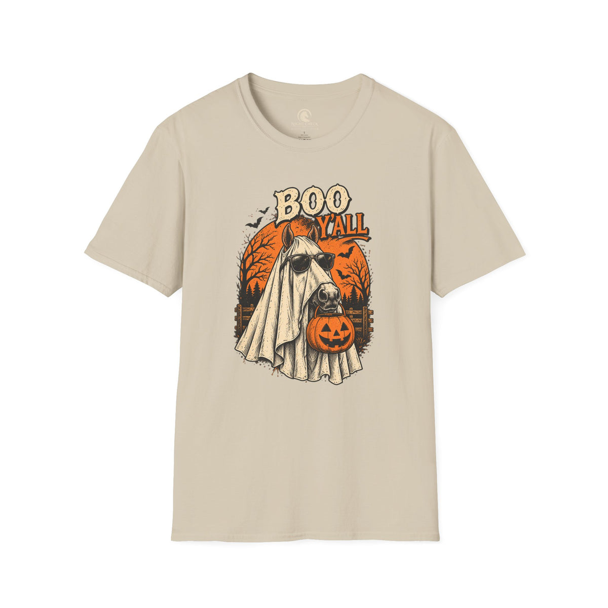 Boo Y'all Ghost Horse Halloween T-Shirt