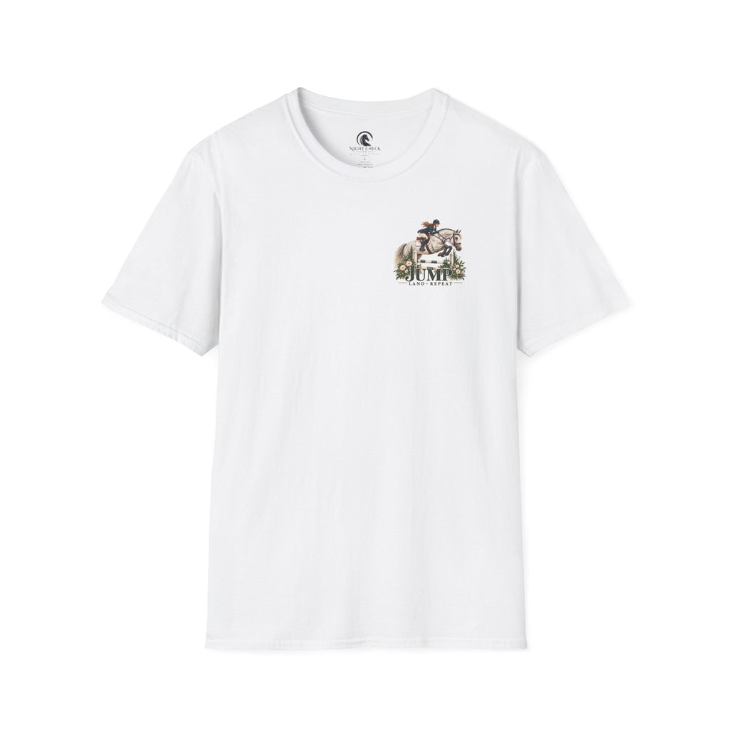 Jump Land Repeat Flower Oxer T-Shirt