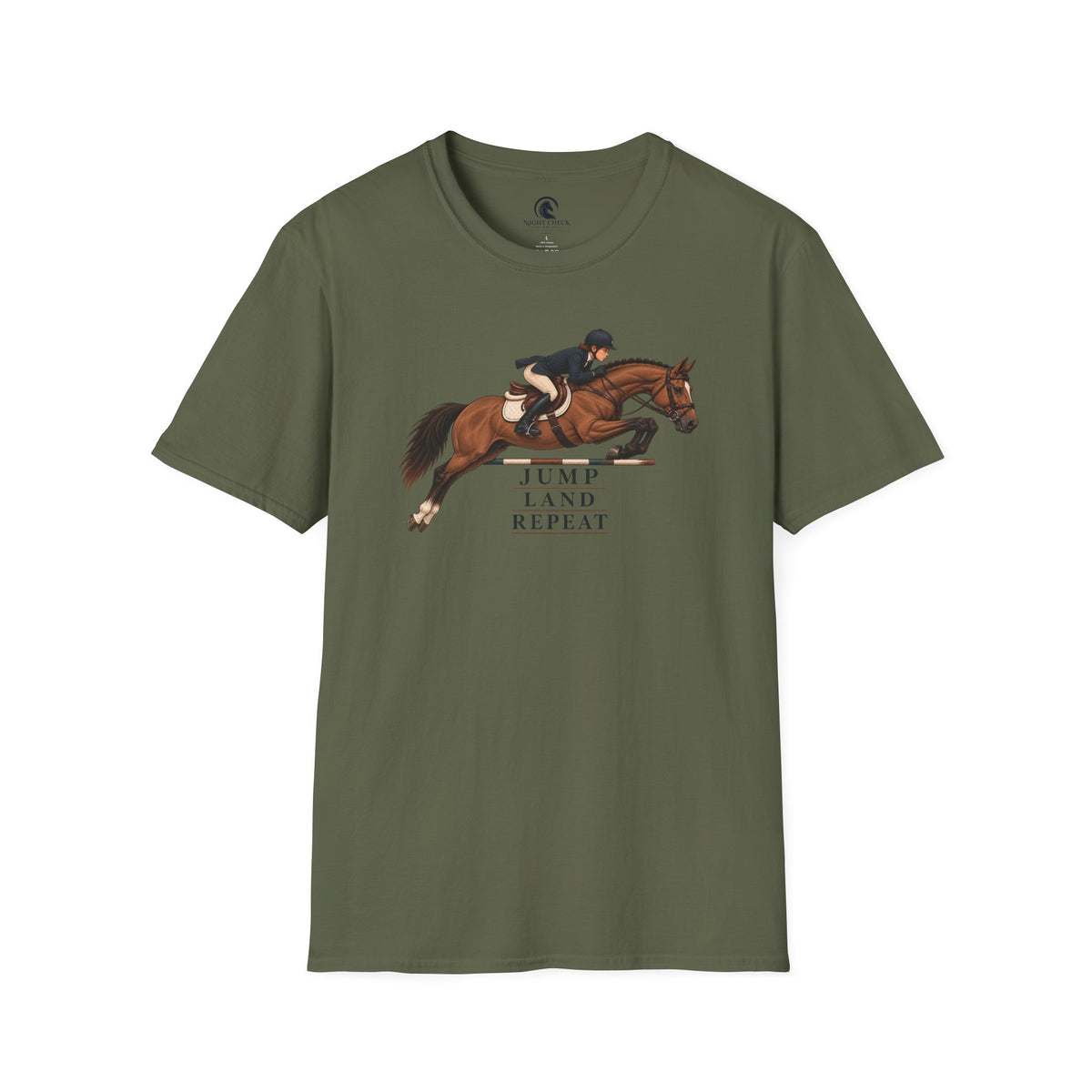 Jump Land Repeat Hunter Round T-Shirt