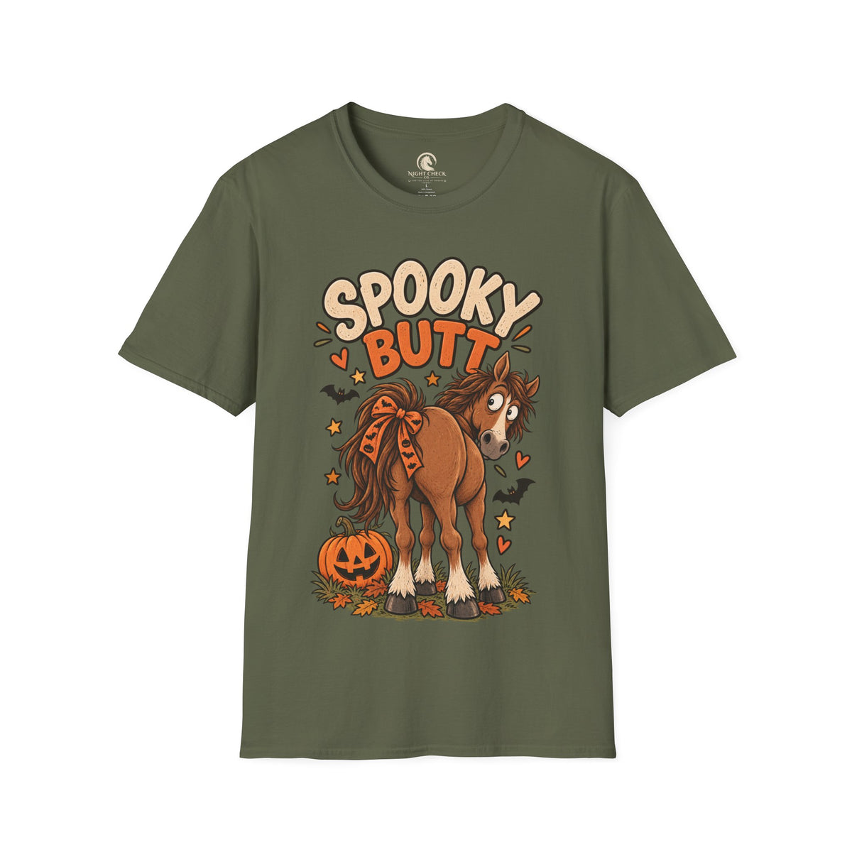 Spooky Butt Pumpkin Patch Horse T-Shirt