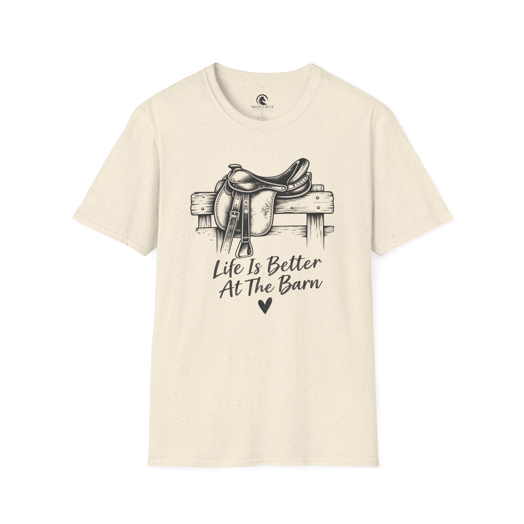 Life Is Better At The Barn Saddle T-Shirt