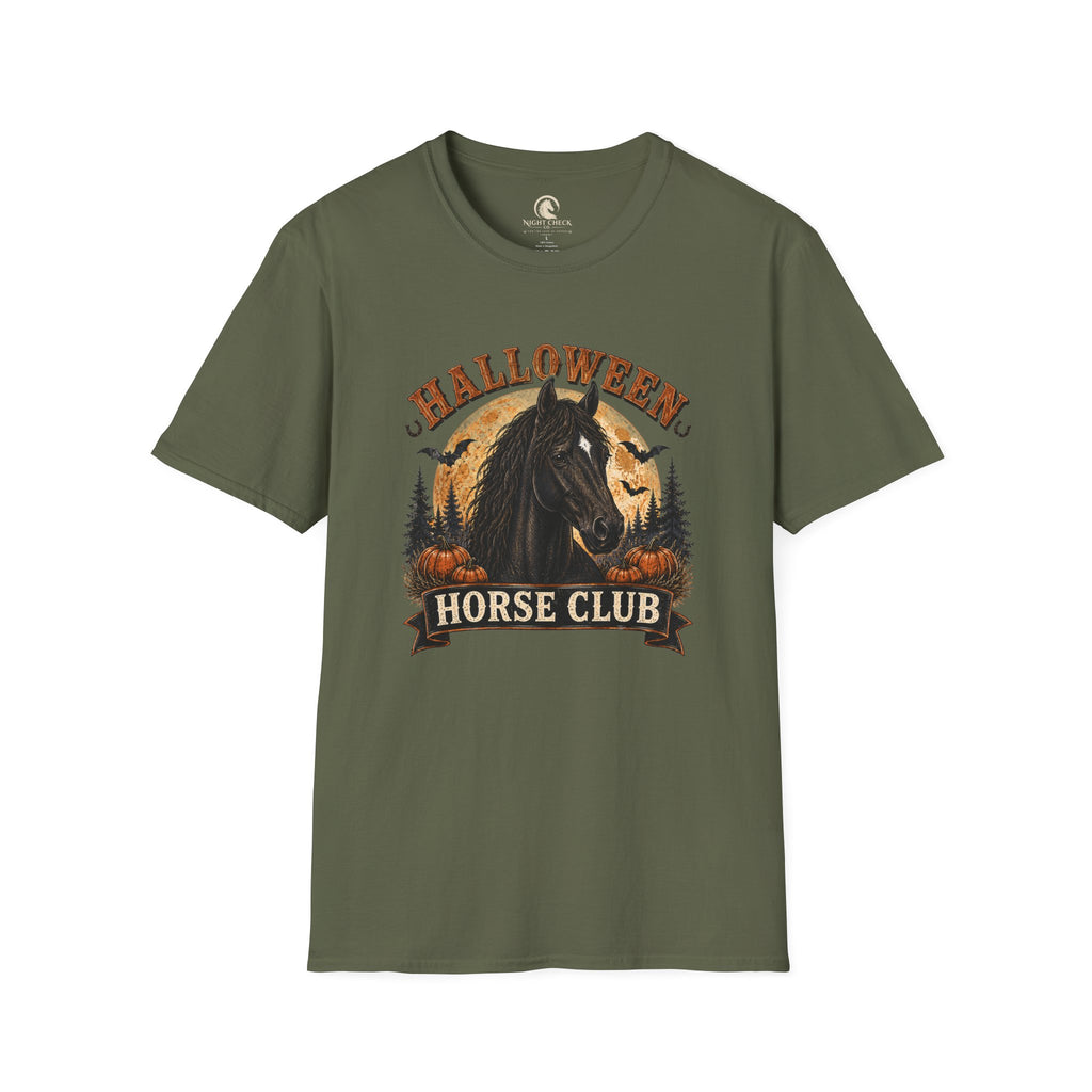 Halloween Horse Club Midnight Badge T-Shirt