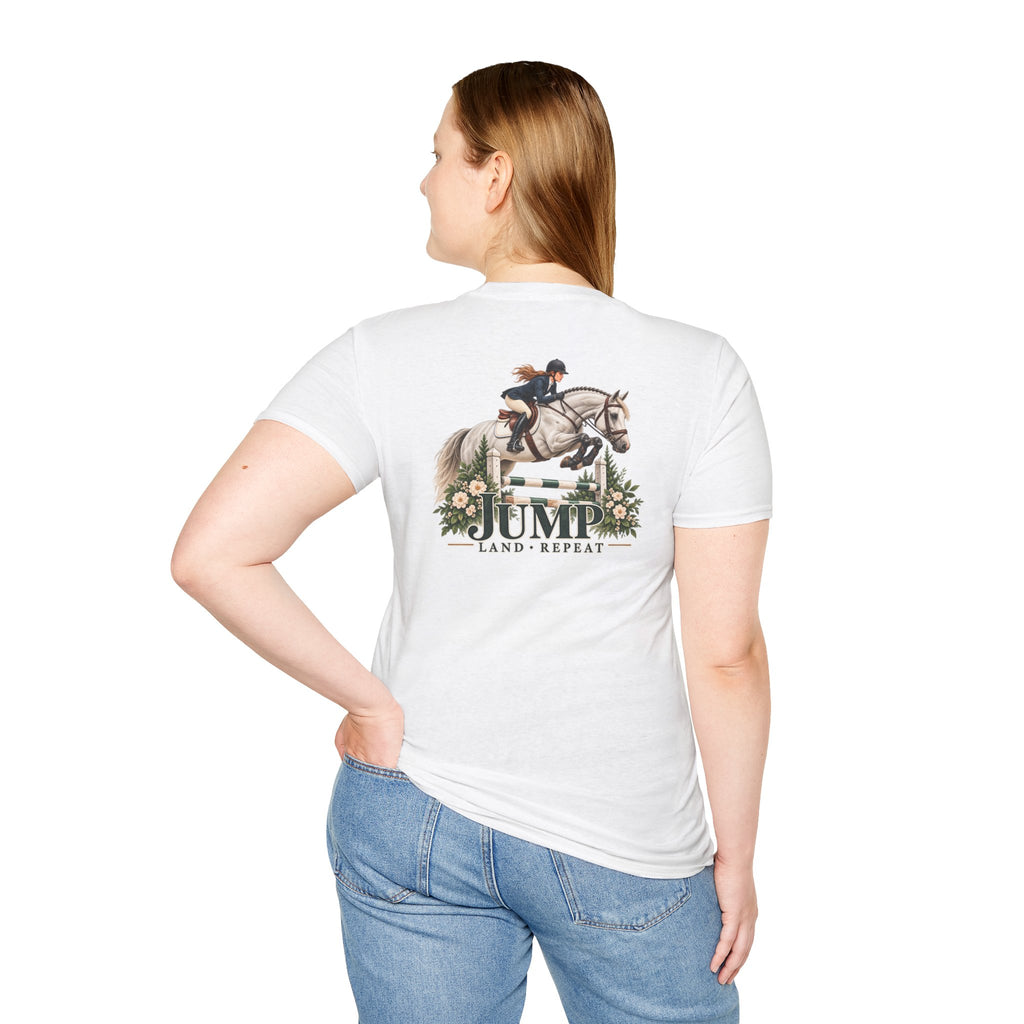 Jump Land Repeat Flower Oxer T-Shirt
