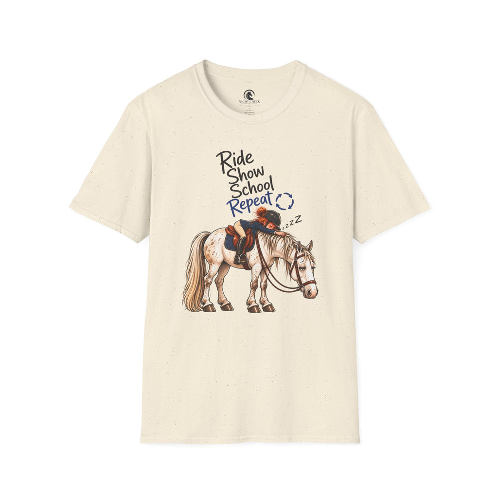 Ride Show School Repeat Sleepy Rider T-Shirt