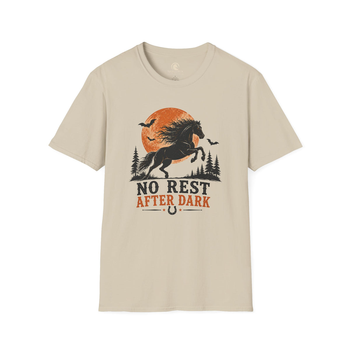 No Rest After Dark Black Horse T-Shirt