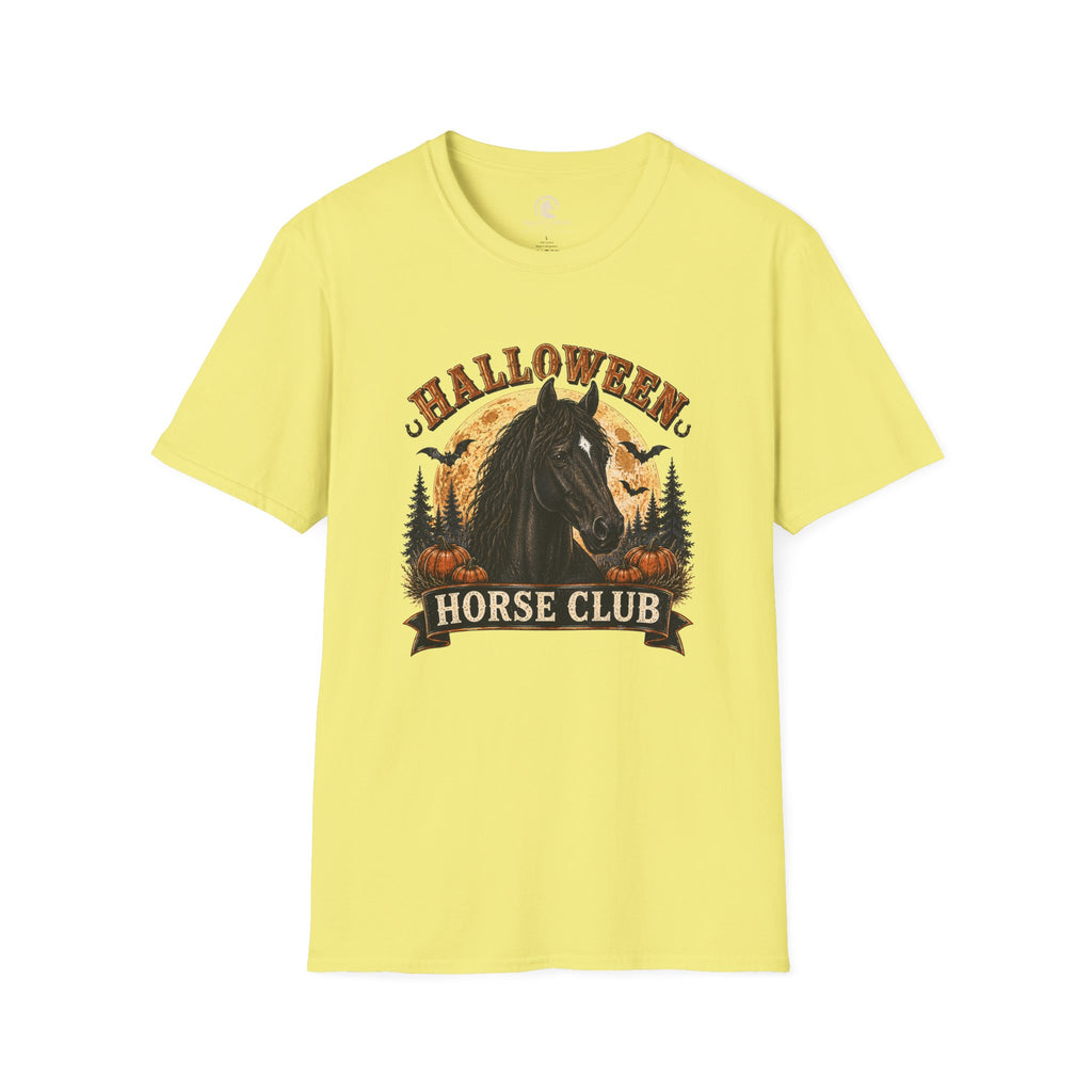 Halloween Horse Club Midnight Badge T-Shirt