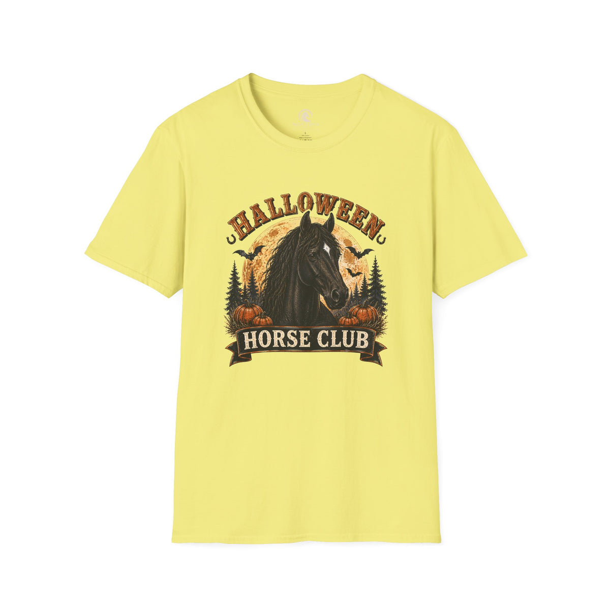 Halloween Horse Club Midnight Badge T-Shirt