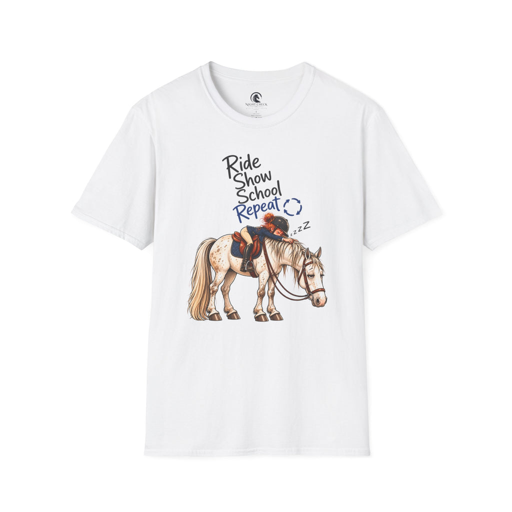 Ride Show School Repeat Sleepy Rider T-Shirt
