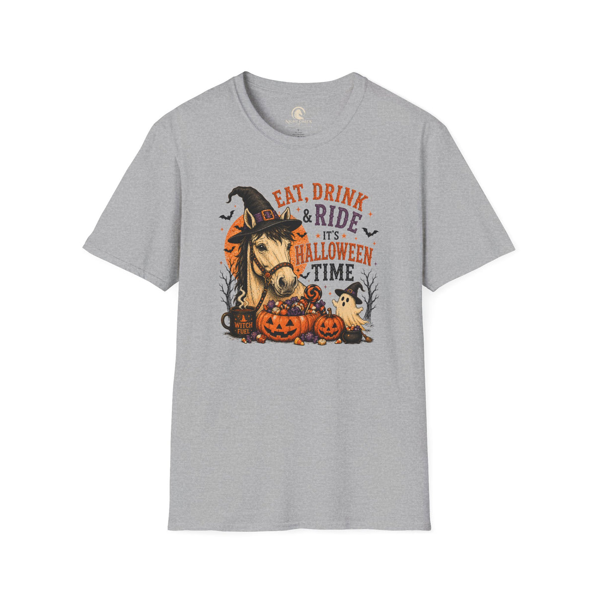 Eat Drink And Ride Halloween Horse T-Shirt
