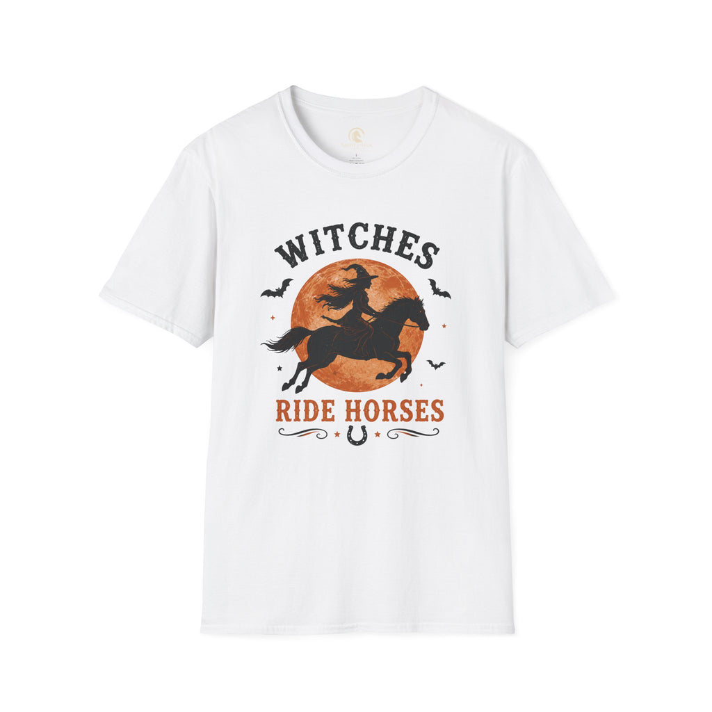 Witches Ride Horses Vintage Badge T-Shirt