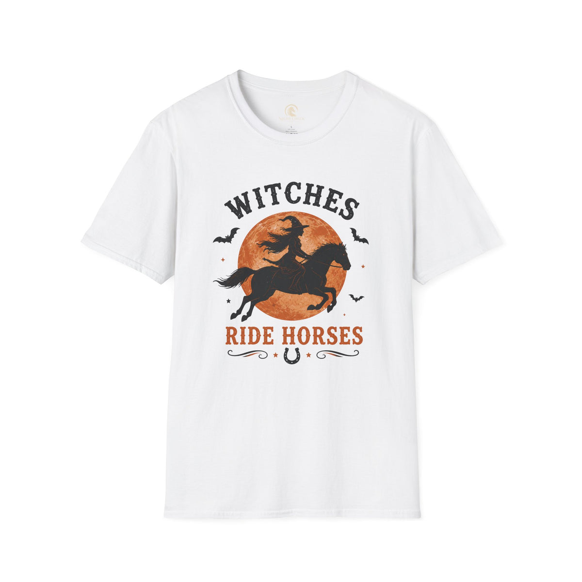 Witches Ride Horses Vintage Badge T-Shirt