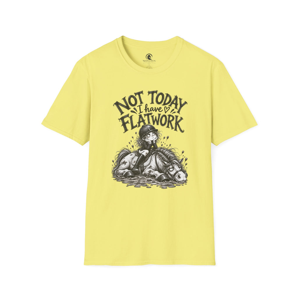 Not Today I Have Flatwork Rider T-Shirt