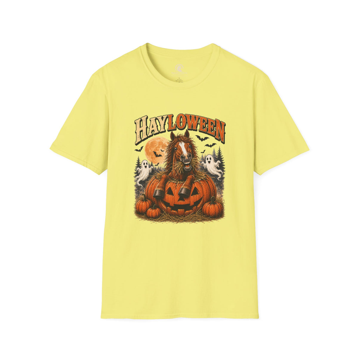 Hayloween Pumpkin Moon Horse T-Shirt