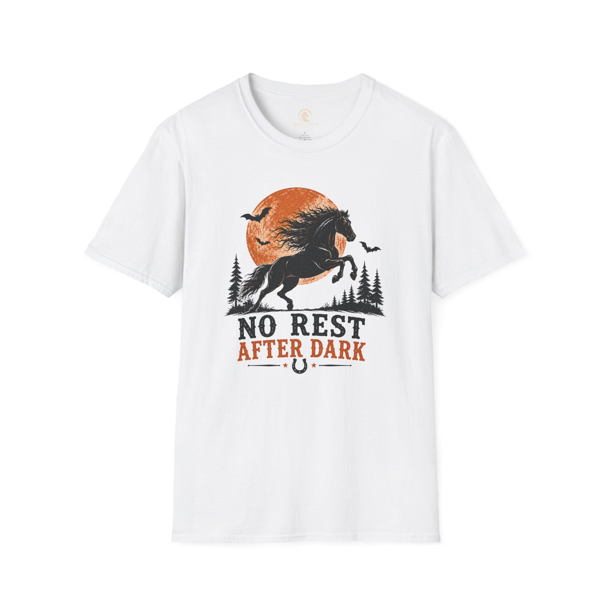 No Rest After Dark Black Horse T-Shirt