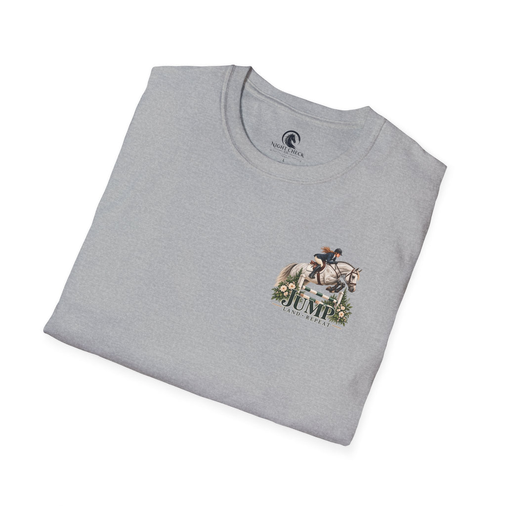 Jump Land Repeat Flower Oxer T-Shirt