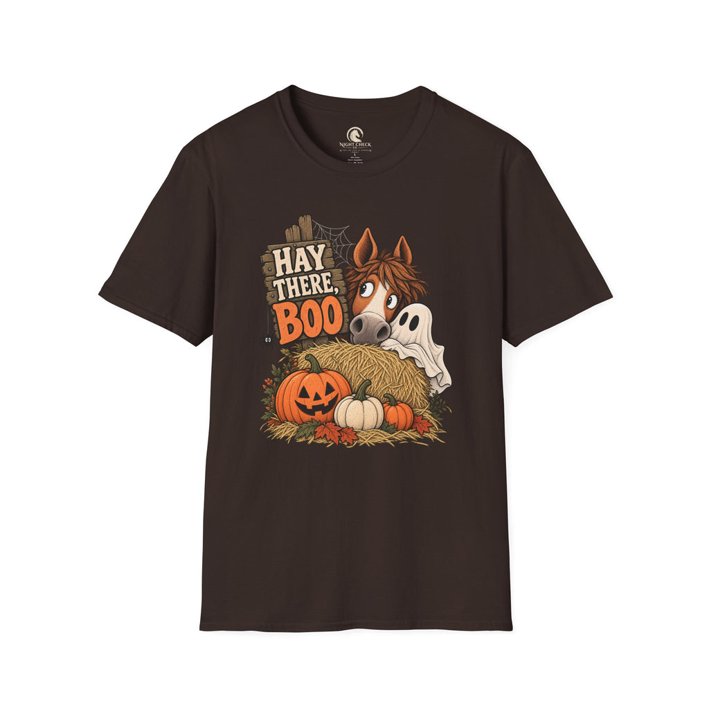 Hay There Boo Pumpkin Horse T-Shirt