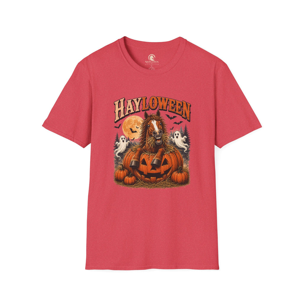 Hayloween Pumpkin Moon Horse T-Shirt