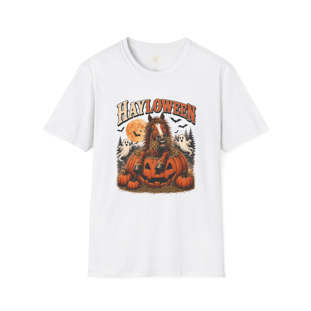 Hayloween Pumpkin Moon Horse T-Shirt