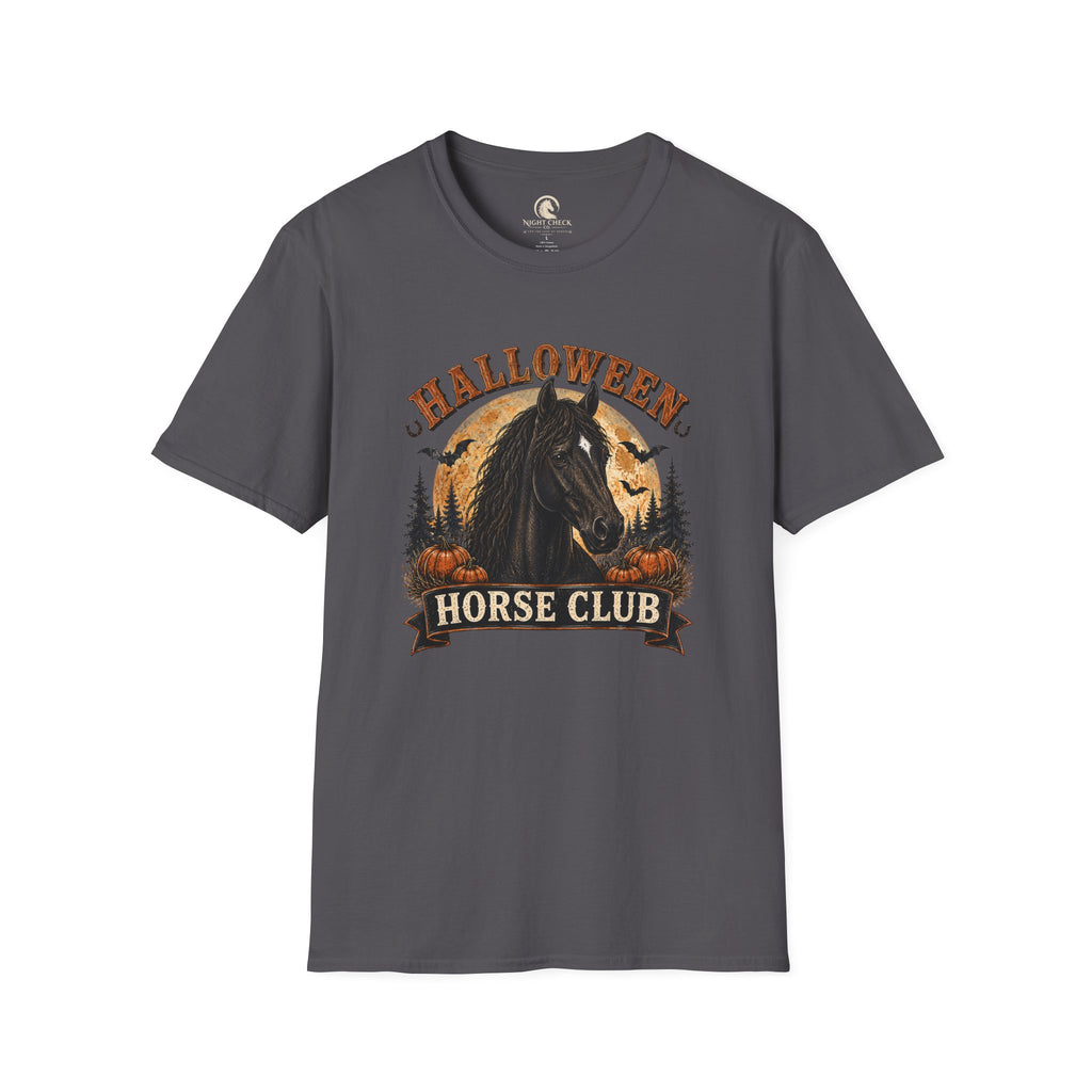 Halloween Horse Club Midnight Badge T-Shirt