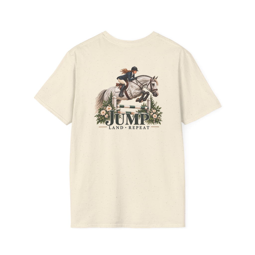 Jump Land Repeat Flower Oxer T-Shirt