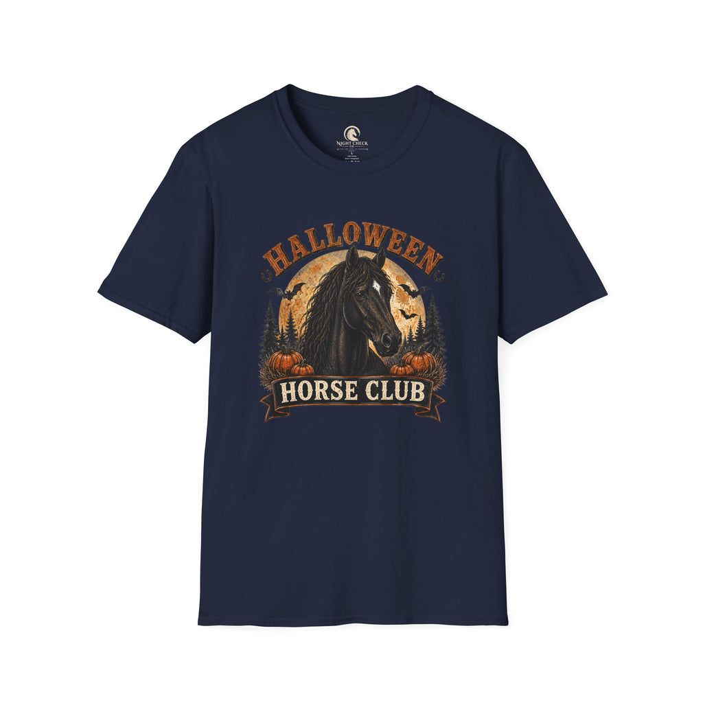 Halloween Horse Club Midnight Badge T-Shirt