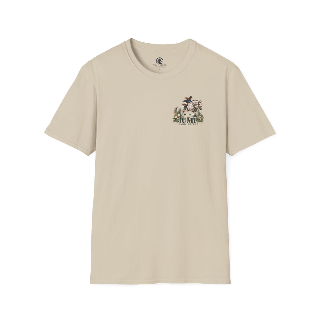 Jump Land Repeat Flower Oxer T-Shirt