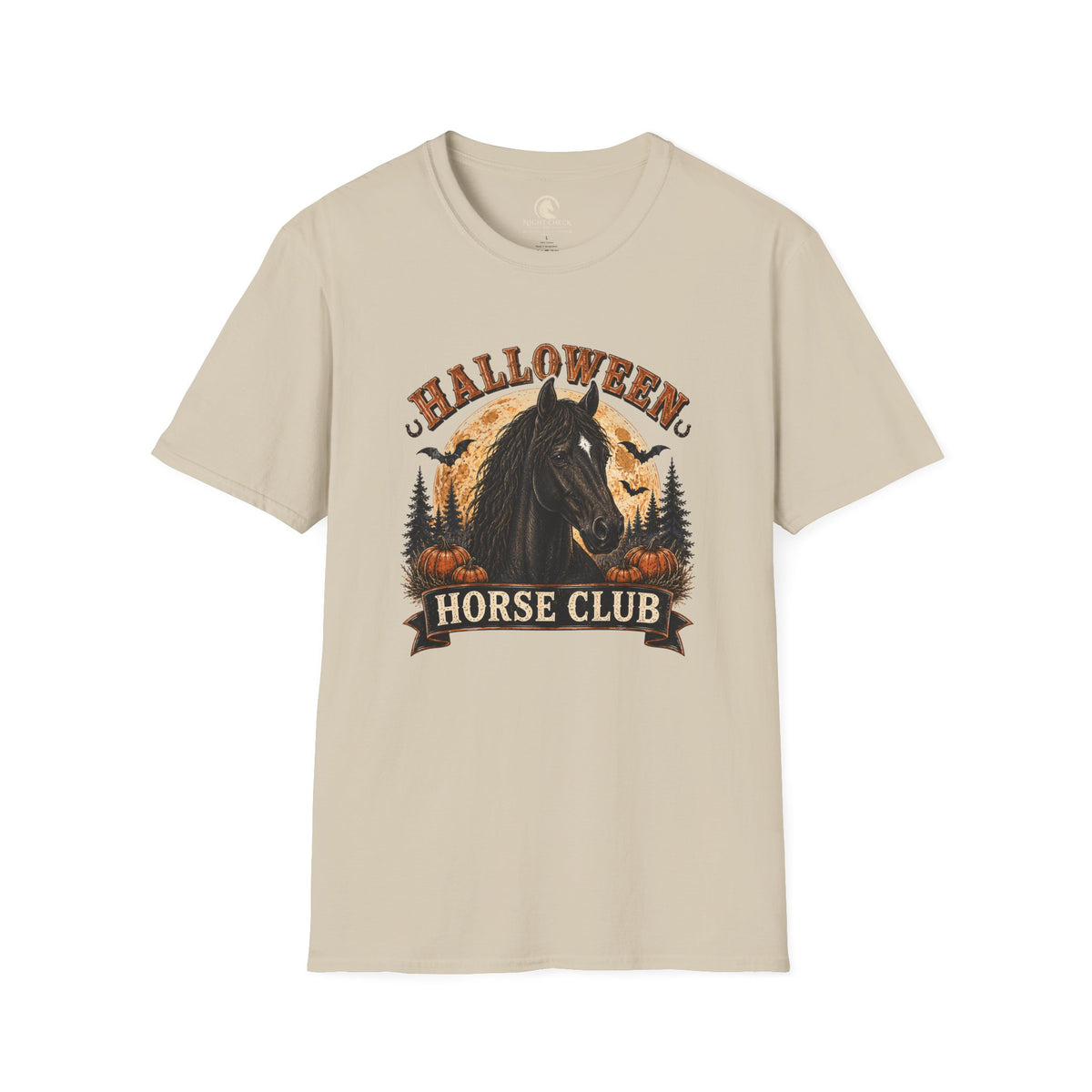 Halloween Horse Club Midnight Badge T-Shirt