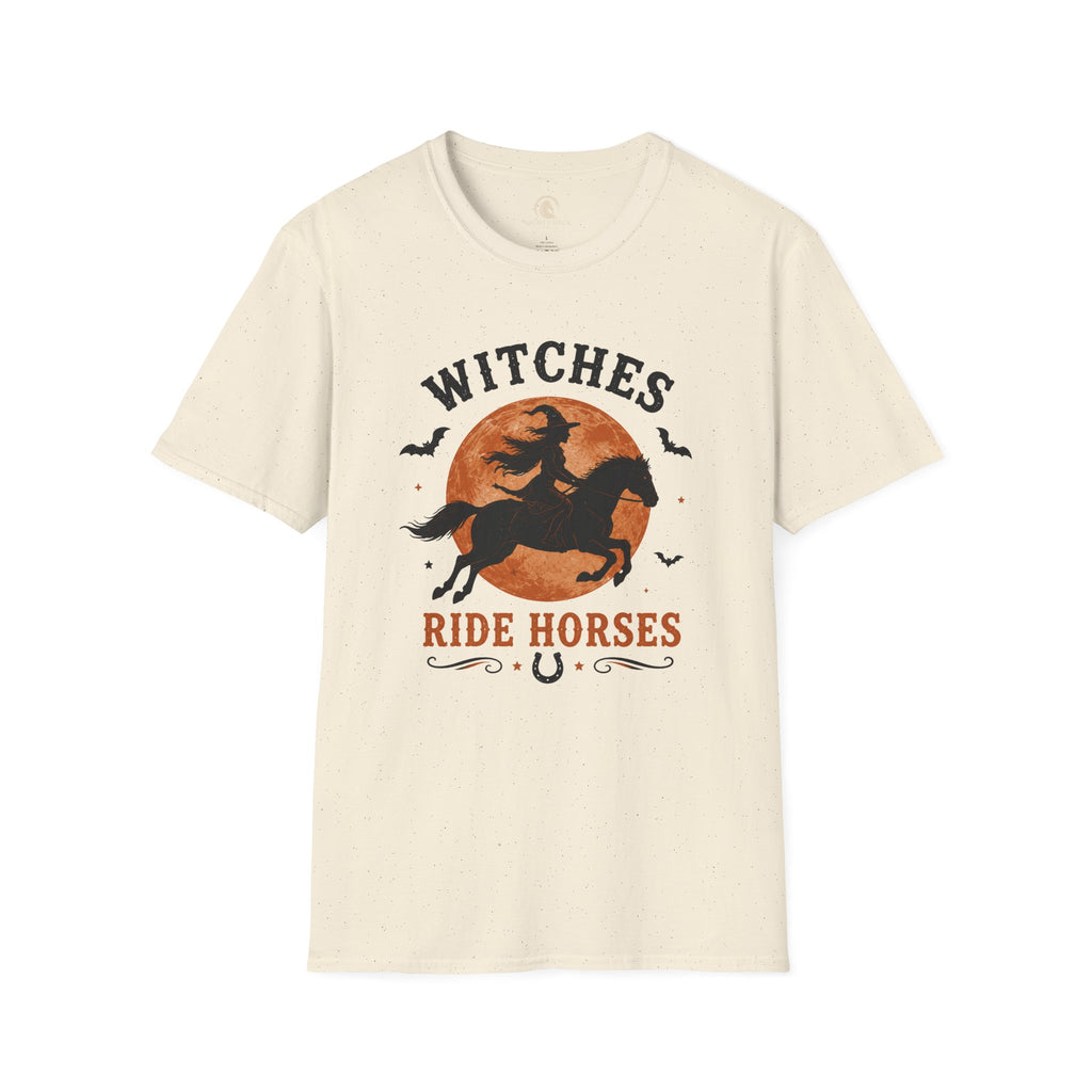 Witches Ride Horses Vintage Badge T-Shirt