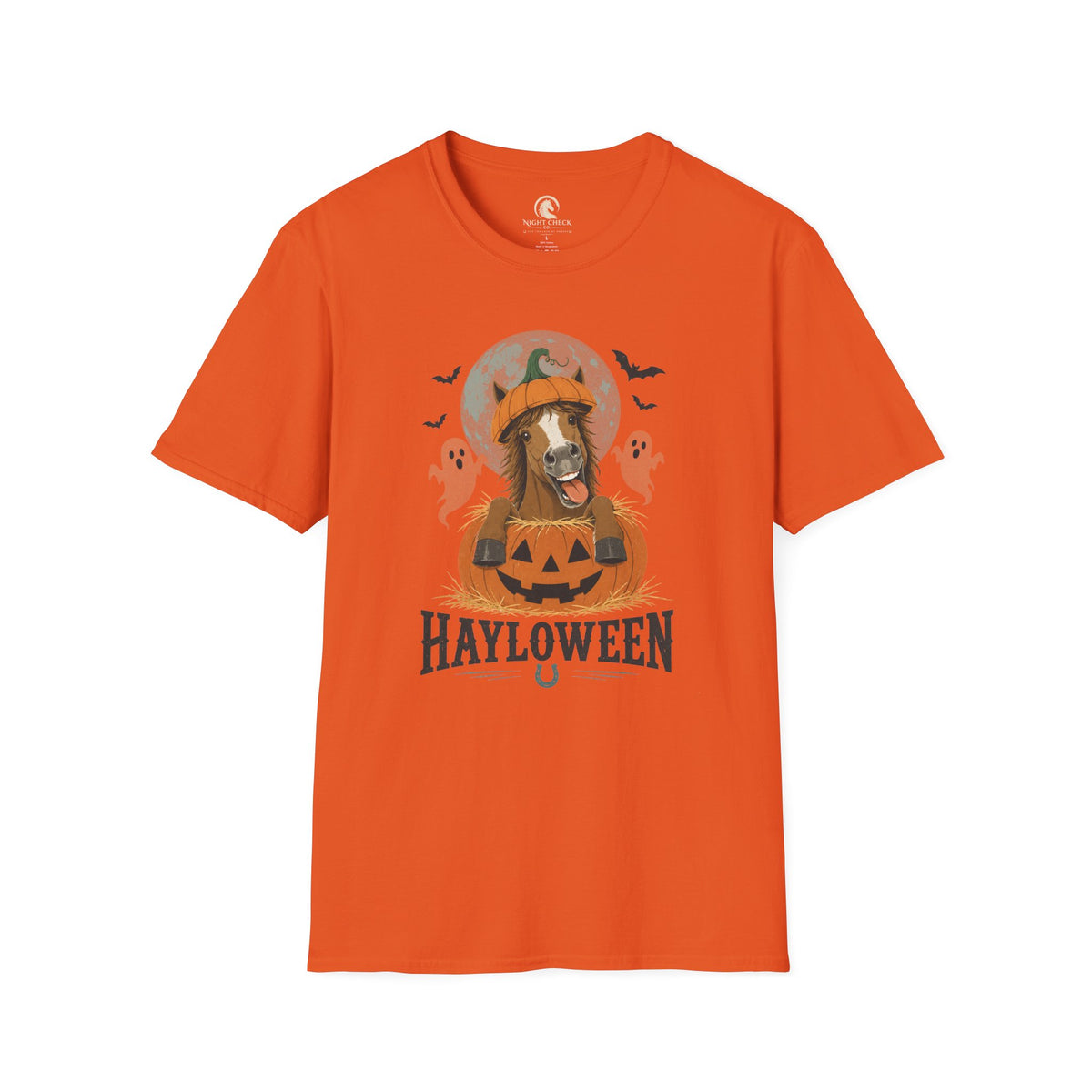 Hayloween Soft Pumpkin Horse T-Shirt