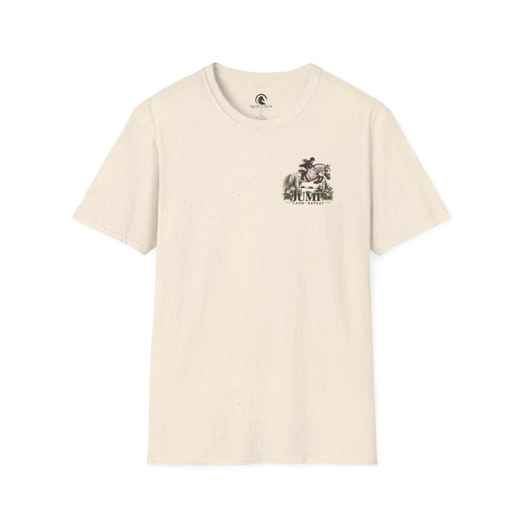 Jump Land Repeat Flower Oxer T-Shirt