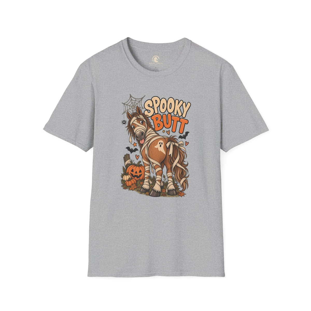 Spooky Butt Mummy Horse Halloween T-Shirt