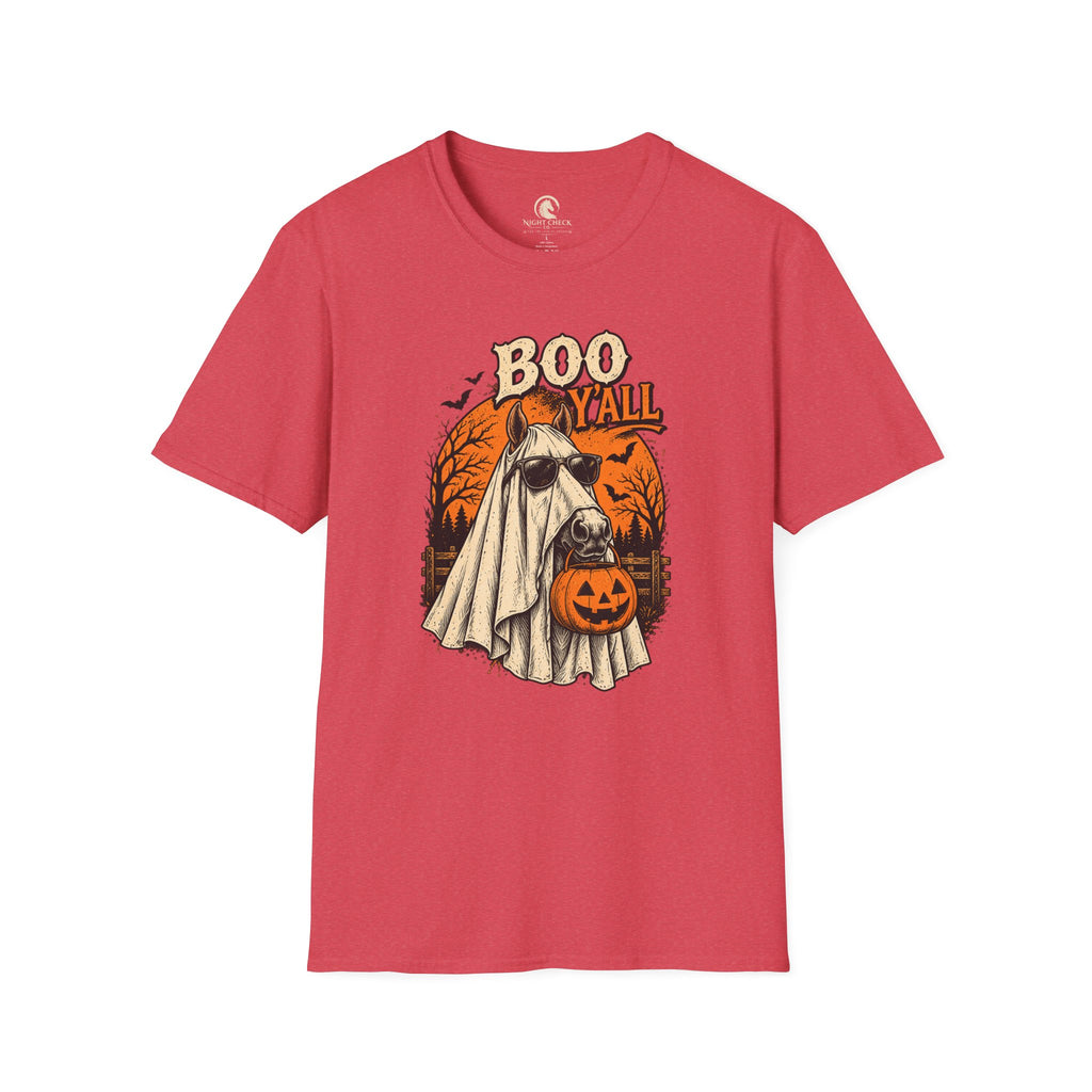 Boo Y'all Ghost Horse Halloween T-Shirt