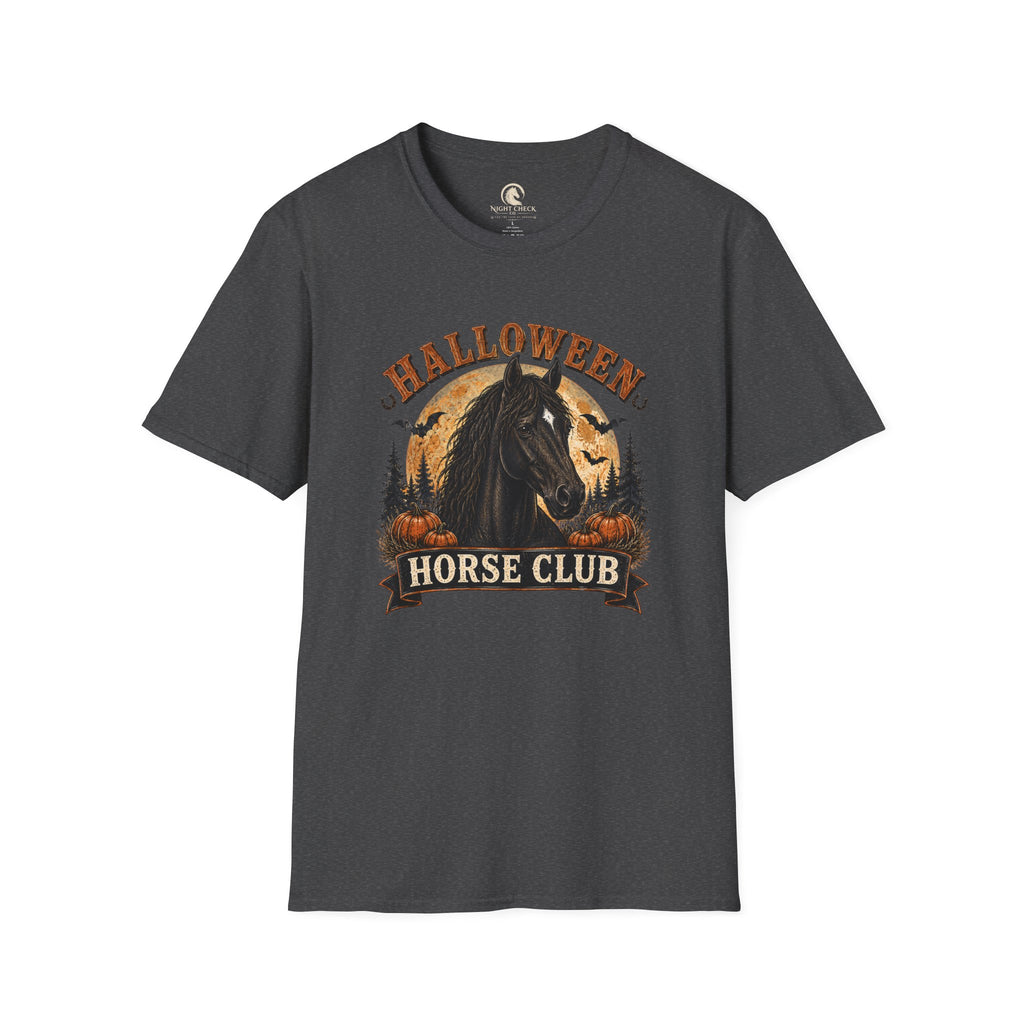 Halloween Horse Club Midnight Badge T-Shirt