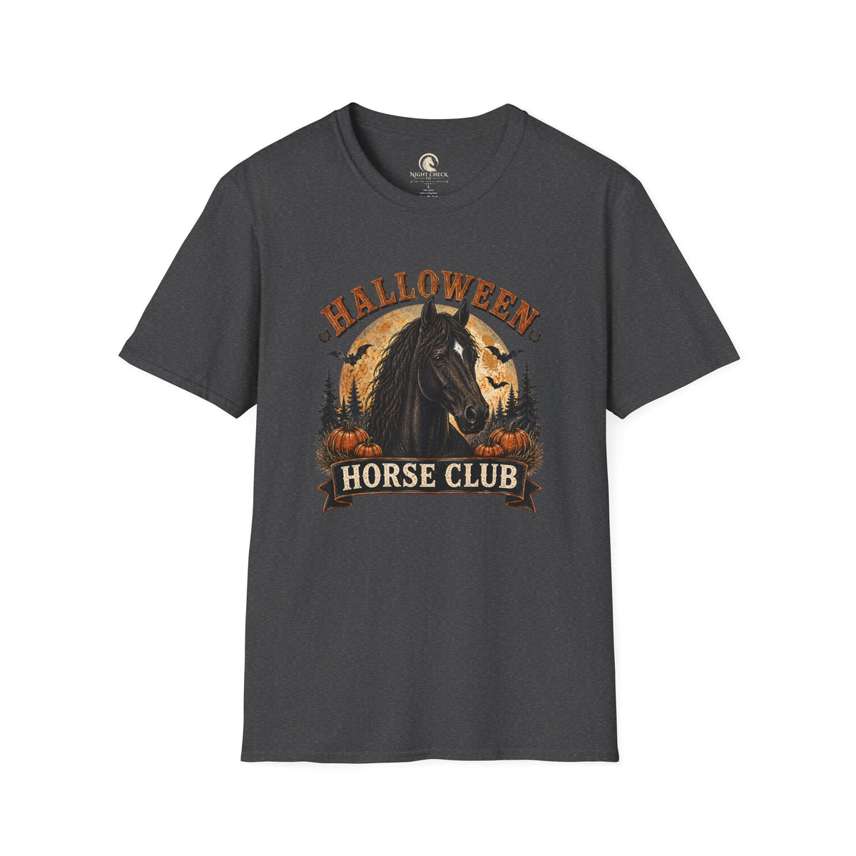 Halloween Horse Club Midnight Badge T-Shirt