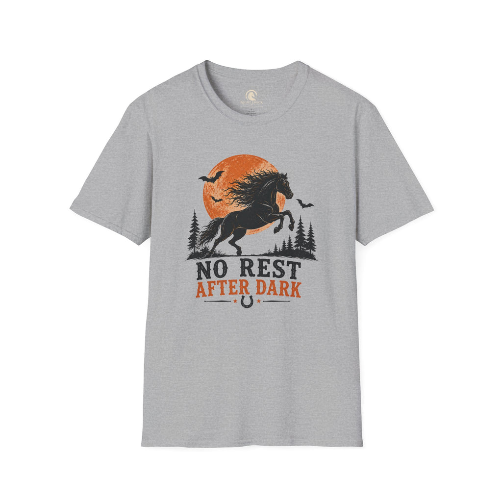 No Rest After Dark Black Horse T-Shirt