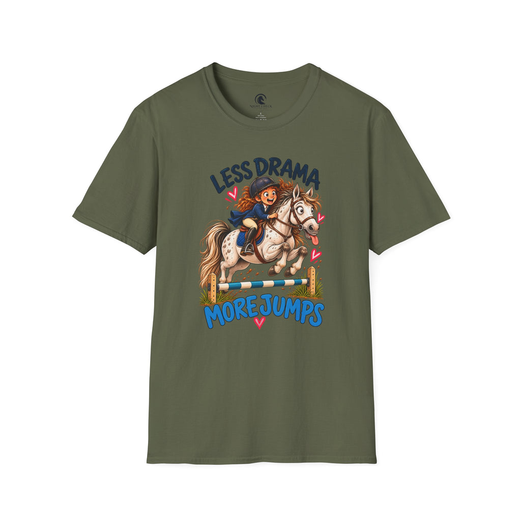 Less Drama More Jumps Young Rider T-Shirt