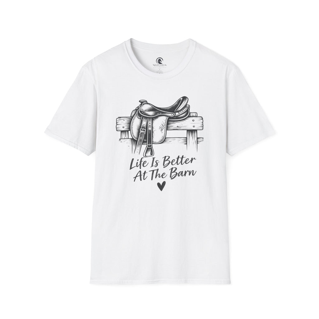 Life Is Better At The Barn Saddle T-Shirt