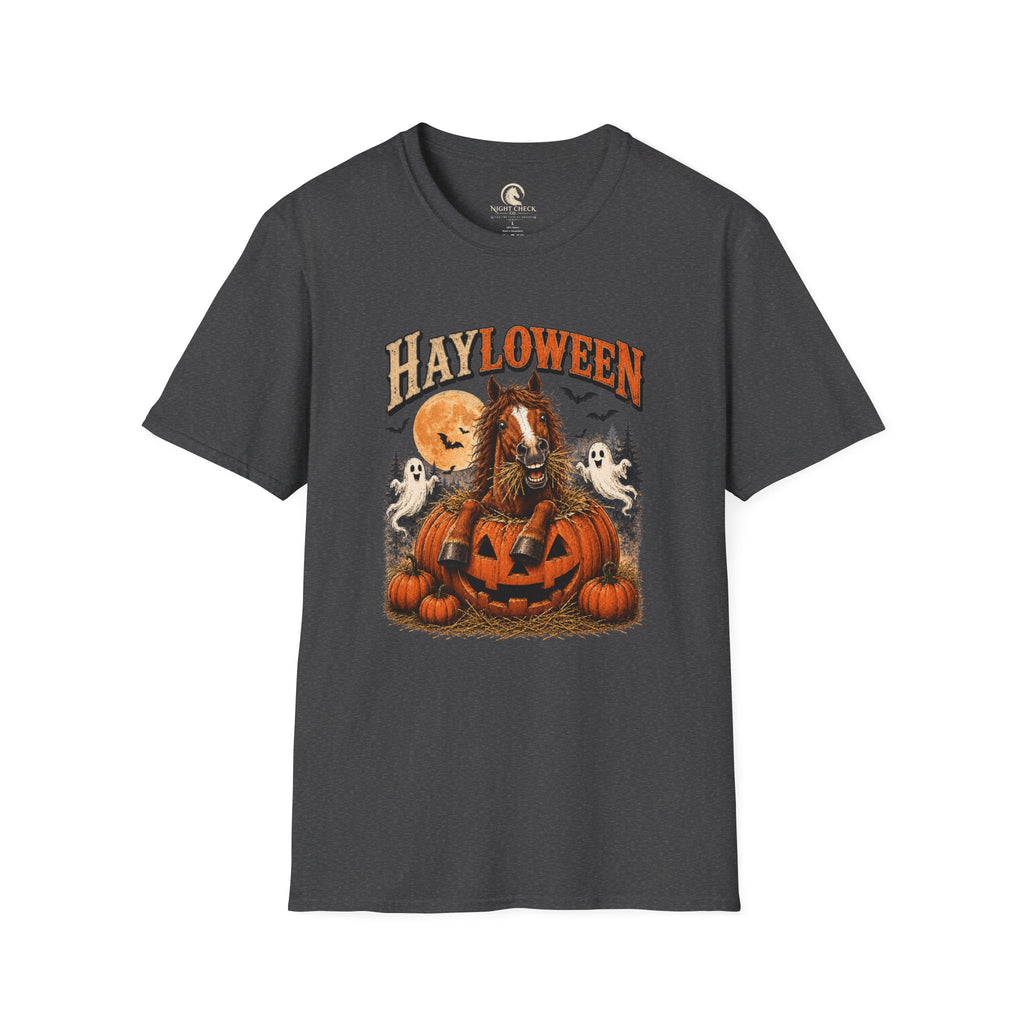 Hayloween Pumpkin Moon Horse T-Shirt