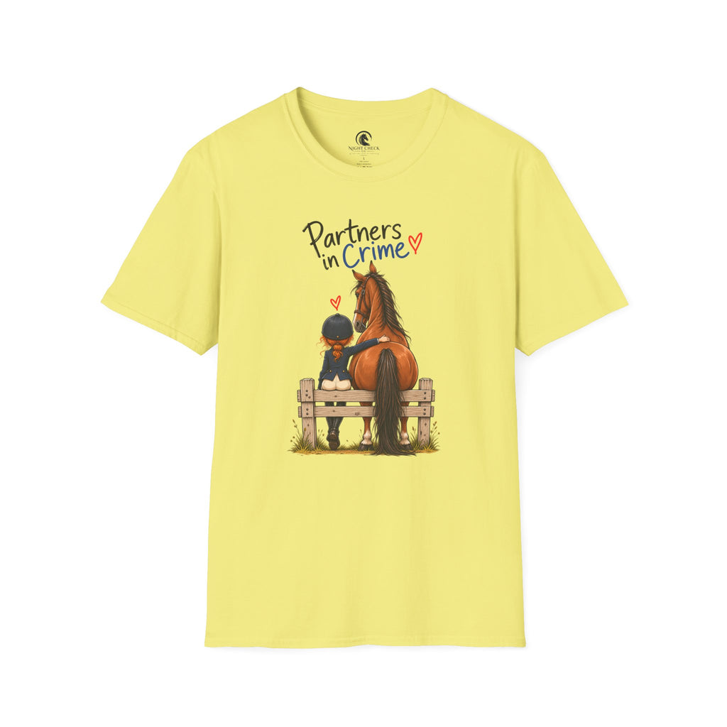 Partners In Crime Bench And Horse T-Shirt