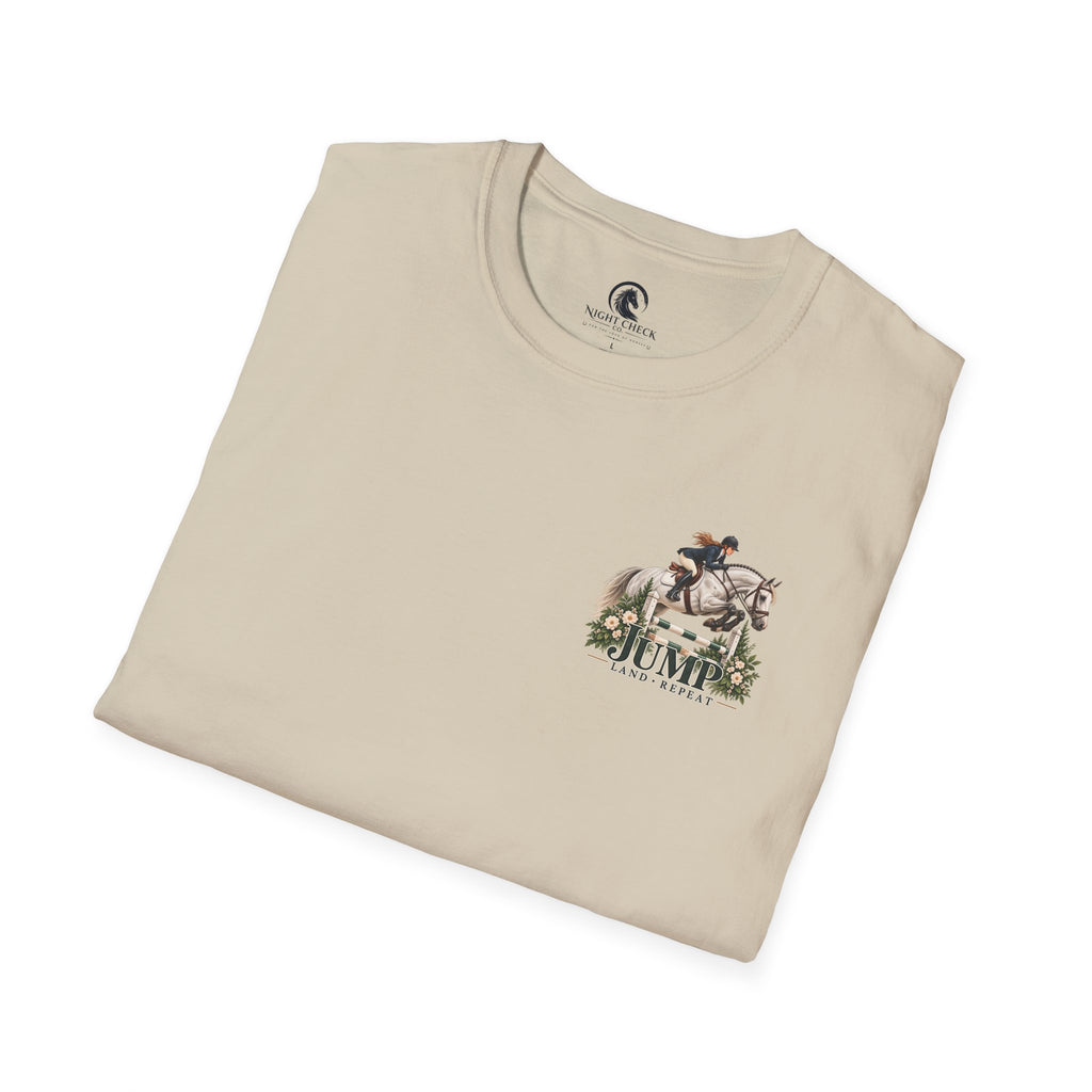Jump Land Repeat Flower Oxer T-Shirt