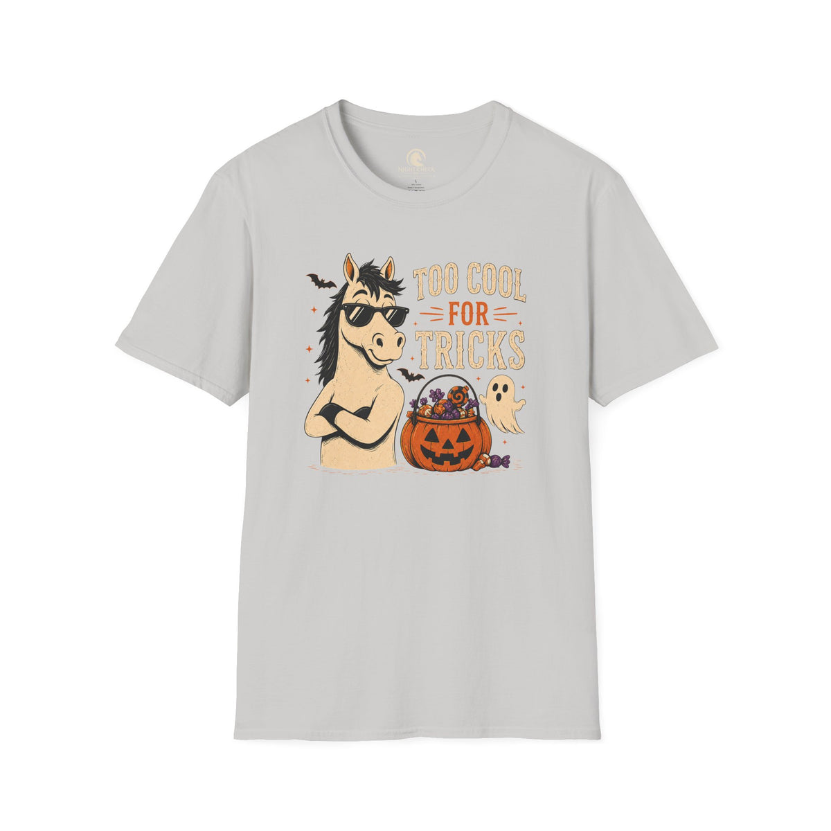 Too Cool For Tricks Horse Halloween T-Shirt