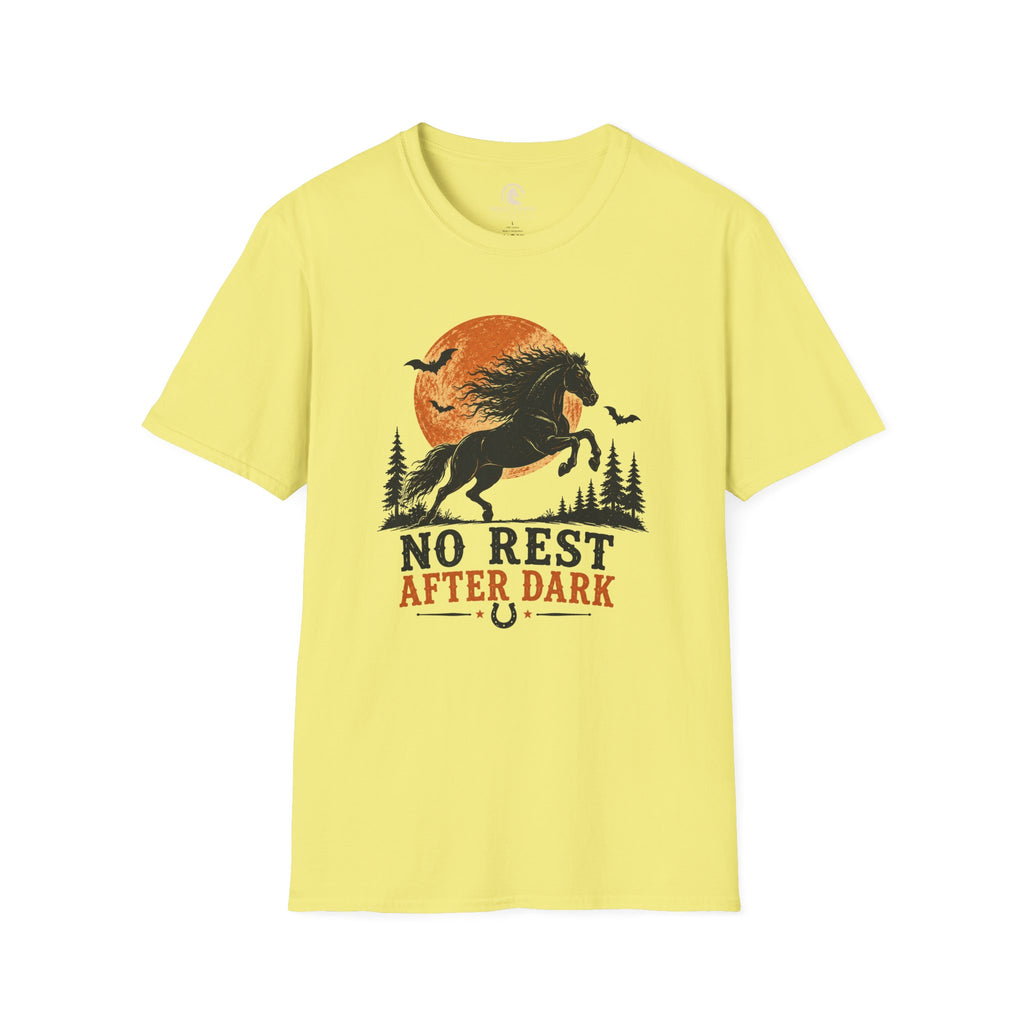 No Rest After Dark Black Horse T-Shirt