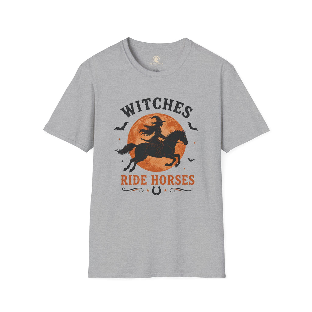 Witches Ride Horses Vintage Badge T-Shirt