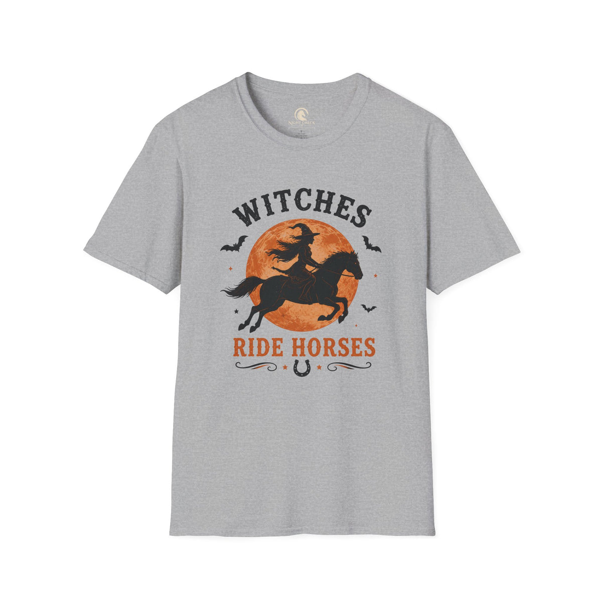 Witches Ride Horses Vintage Badge T-Shirt