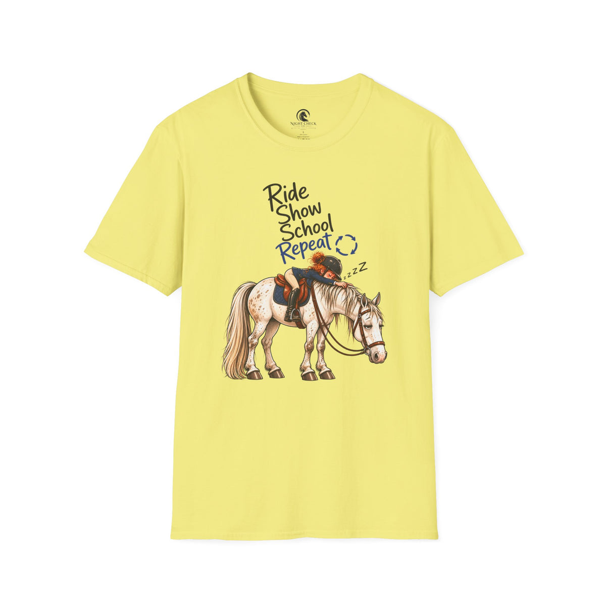 Ride Show School Repeat Sleepy Rider T-Shirt