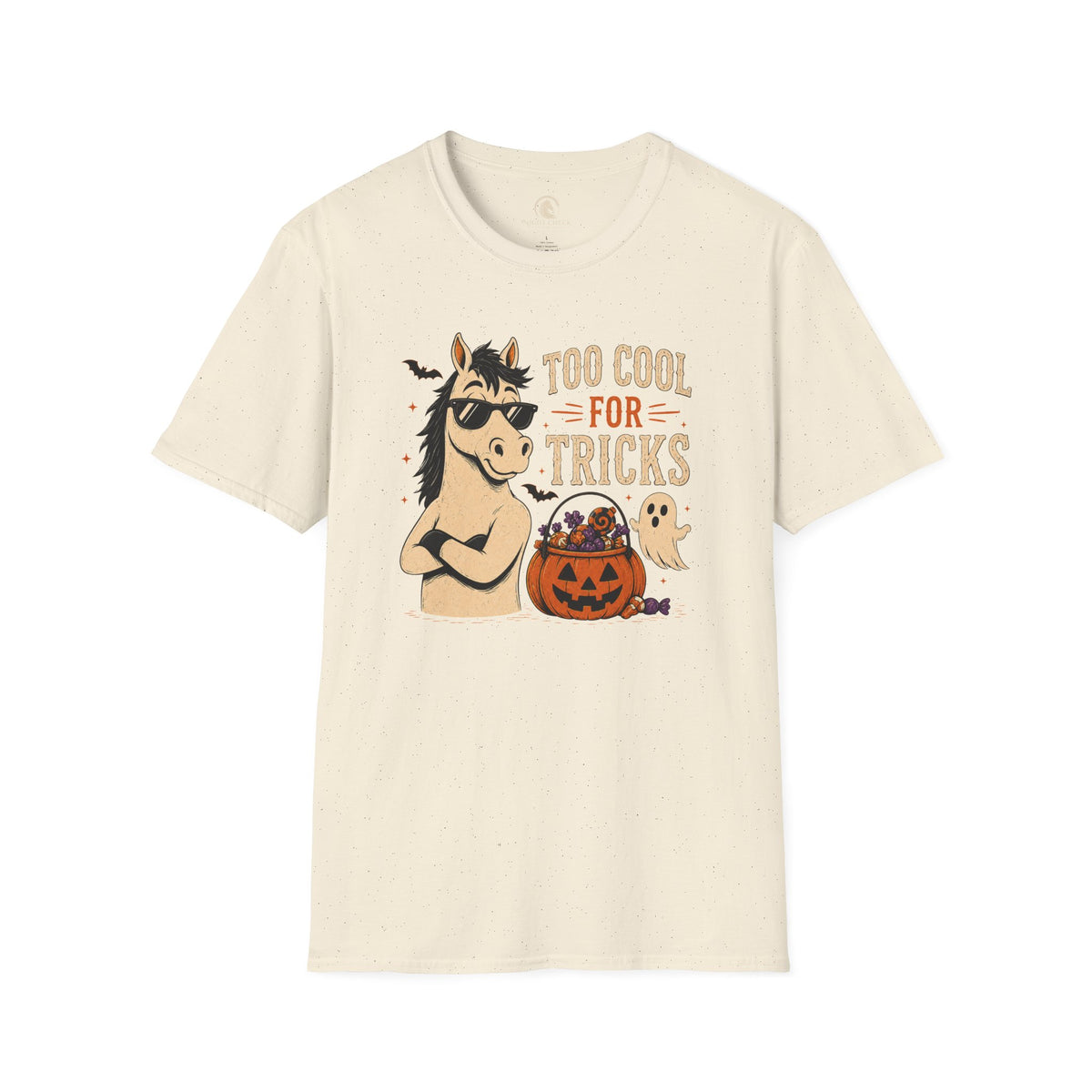 Too Cool For Tricks Horse Halloween T-Shirt