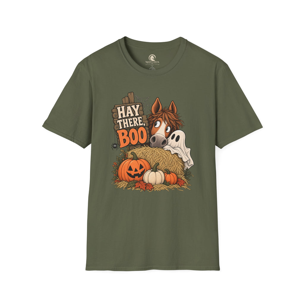 Hay There Boo Pumpkin Horse T-Shirt